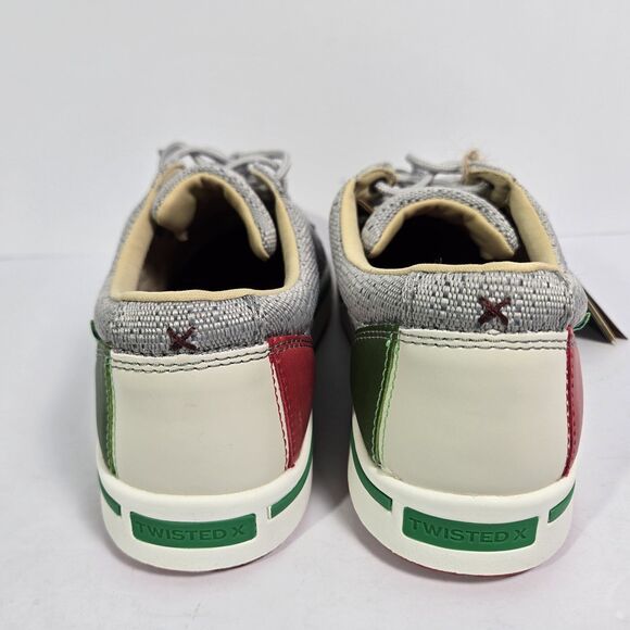 Twisted X® Mens 8.5 Casual Light Grey Mexican Flag Kick Shoes MCA0054 Heritage main image 8